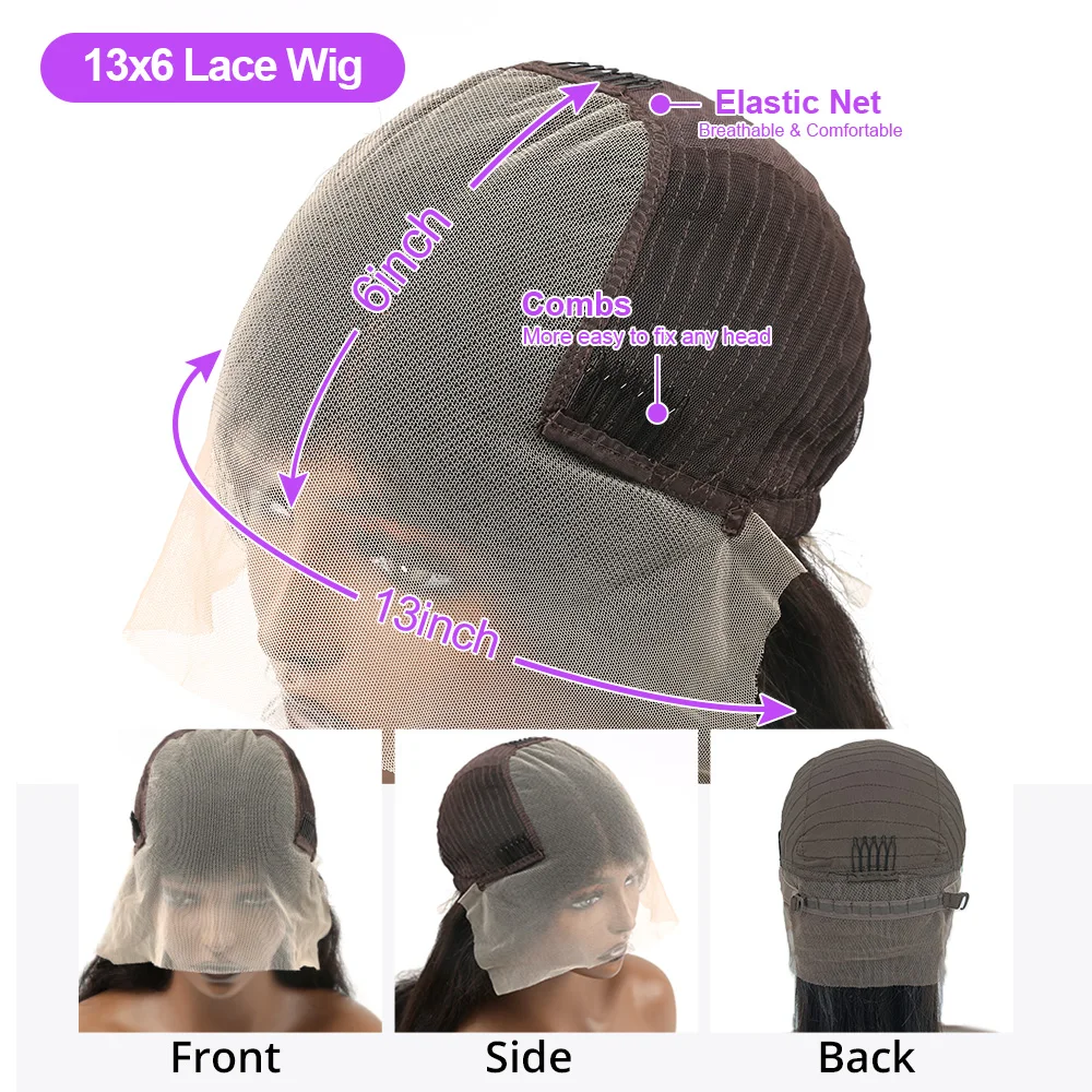 Vague de corps courte Bob perruque 13x6 HD dentelle avant perruques de cheveux humains brésilien 7x5 sans colle dentelle frontale perruques vague d'eau 100% cheveux humains