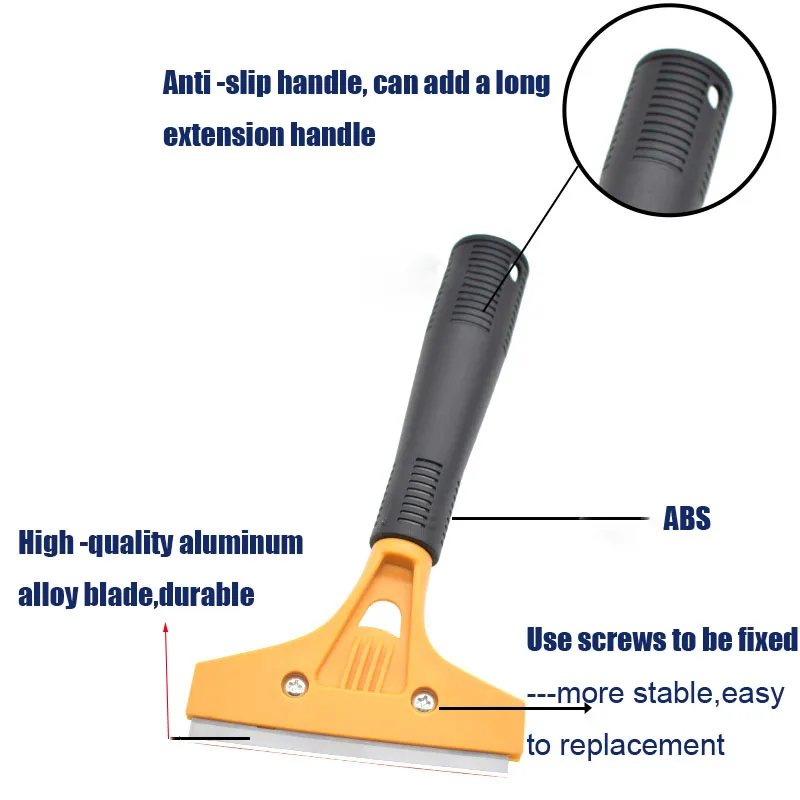 TOFAR Glass Ceramic Hob Oven Metal Blade Scraper Cleaner Car Glue Sticker Remover Household Cleaning Tool Shovel Dirty Squeegee