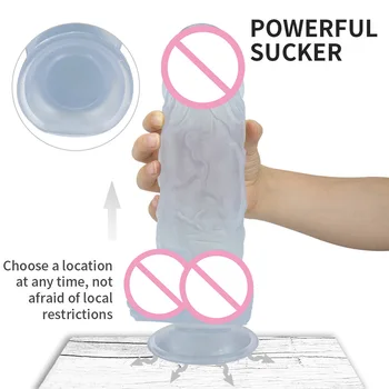 Super Huge Dildo Artificial Penis Big Giant Realistic Extra Large Dildos xxl Plus Size Flesh Dildo Sex Toys For Women 7cm Thick 3