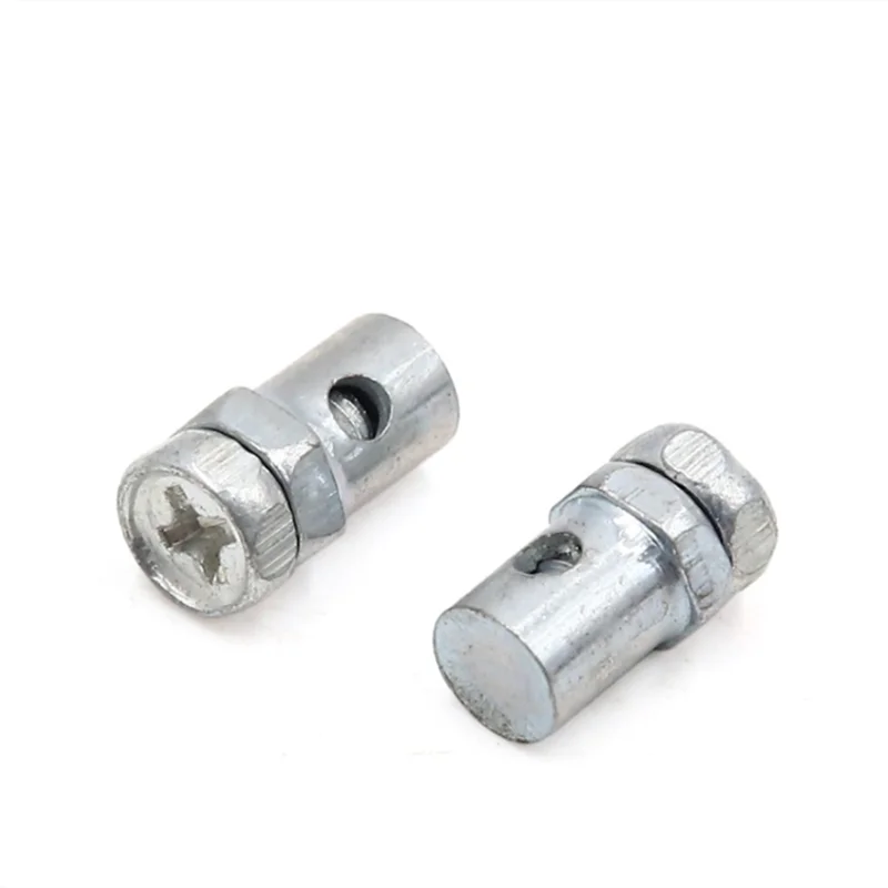 Motorcycle Brake Fastener Motorcycle Brake Line Cable Wire Fixed Screws Fastener For Diameter 2.5mm Universal 14*8 mm Silver Tone Thread 10 PCS