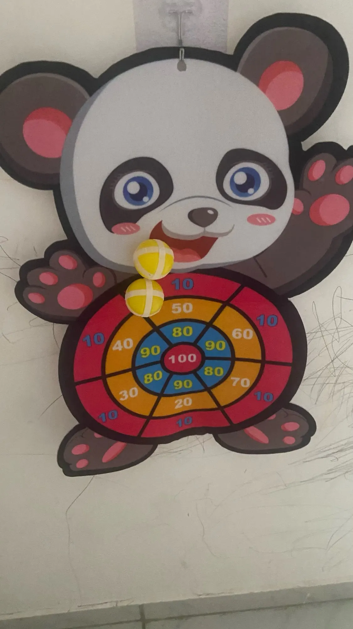Cible et Balles Scratch Montessori Panda – Jeu Éducatif Enfant Intérieur et Extérieur photo review