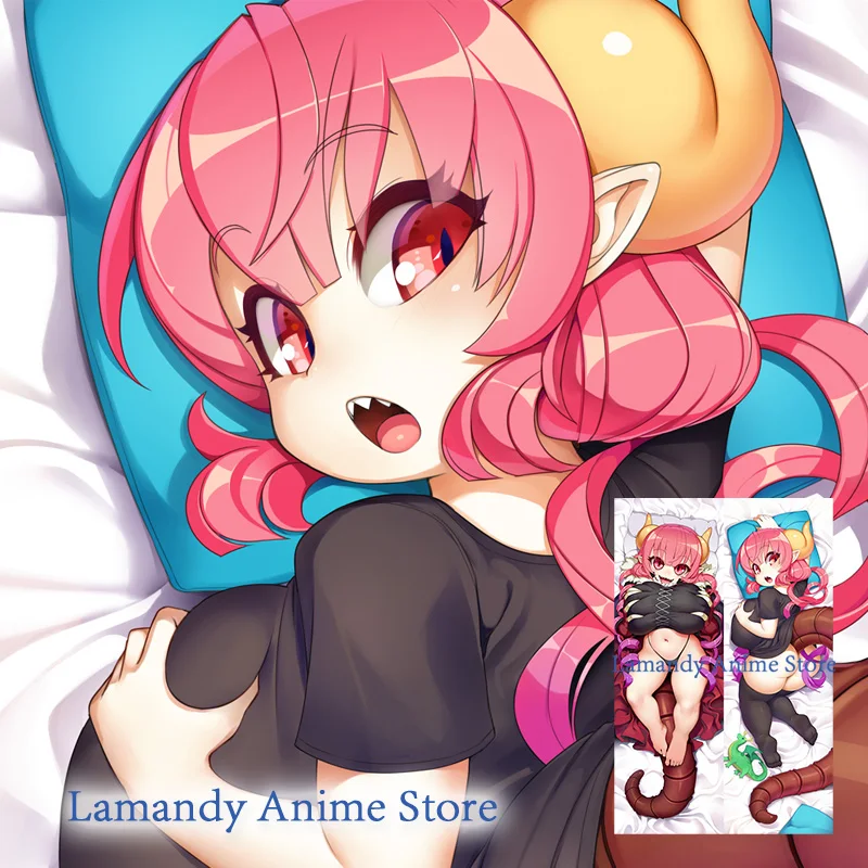 

Dakimakura Anime Iruru Ilulu Dragon Maid Double Sided Print Pillowcase Life Size Body Pillow Cover