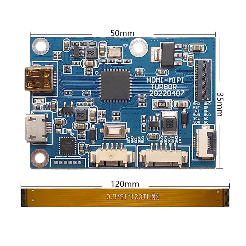6.2 Inch TFT LCD 1280x720 Resolution HD HDMI To MIPI Driver Board Raspberry PI Computer Secondary Screen