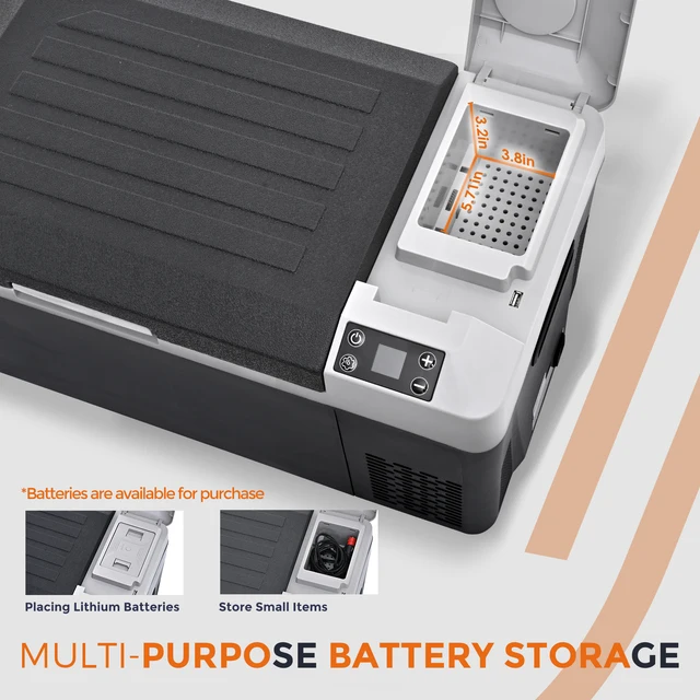 Vibekio Car Fridge 12V 23L Portable Refrigerator APP Control Car Refrigerator Freezer Usable Battery for Camping Travel RV Truck 2