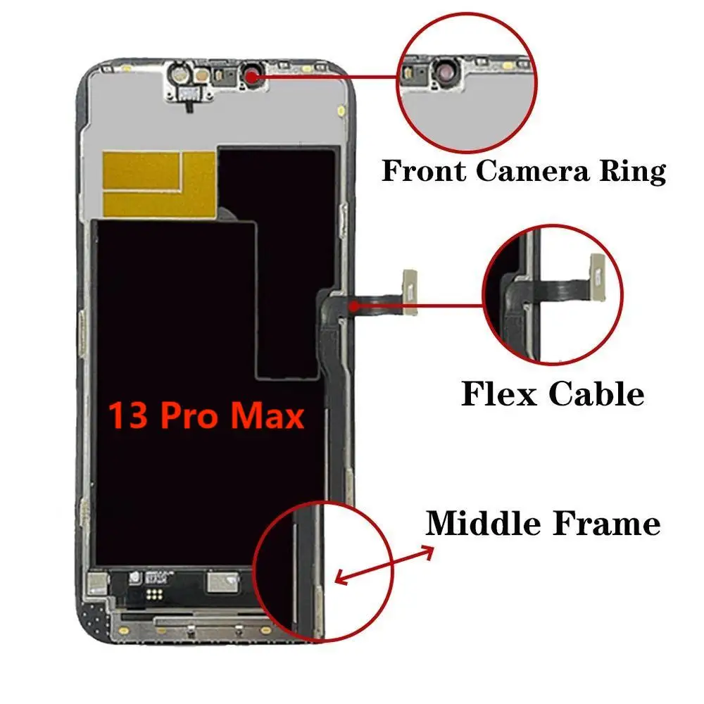 For iPhone 12Pro Max 12Mini Lcd Display For 13 Pro Max 13mini 13 100% Original 14Pro 14 Pro Max True Tone Touch Screen Assembly