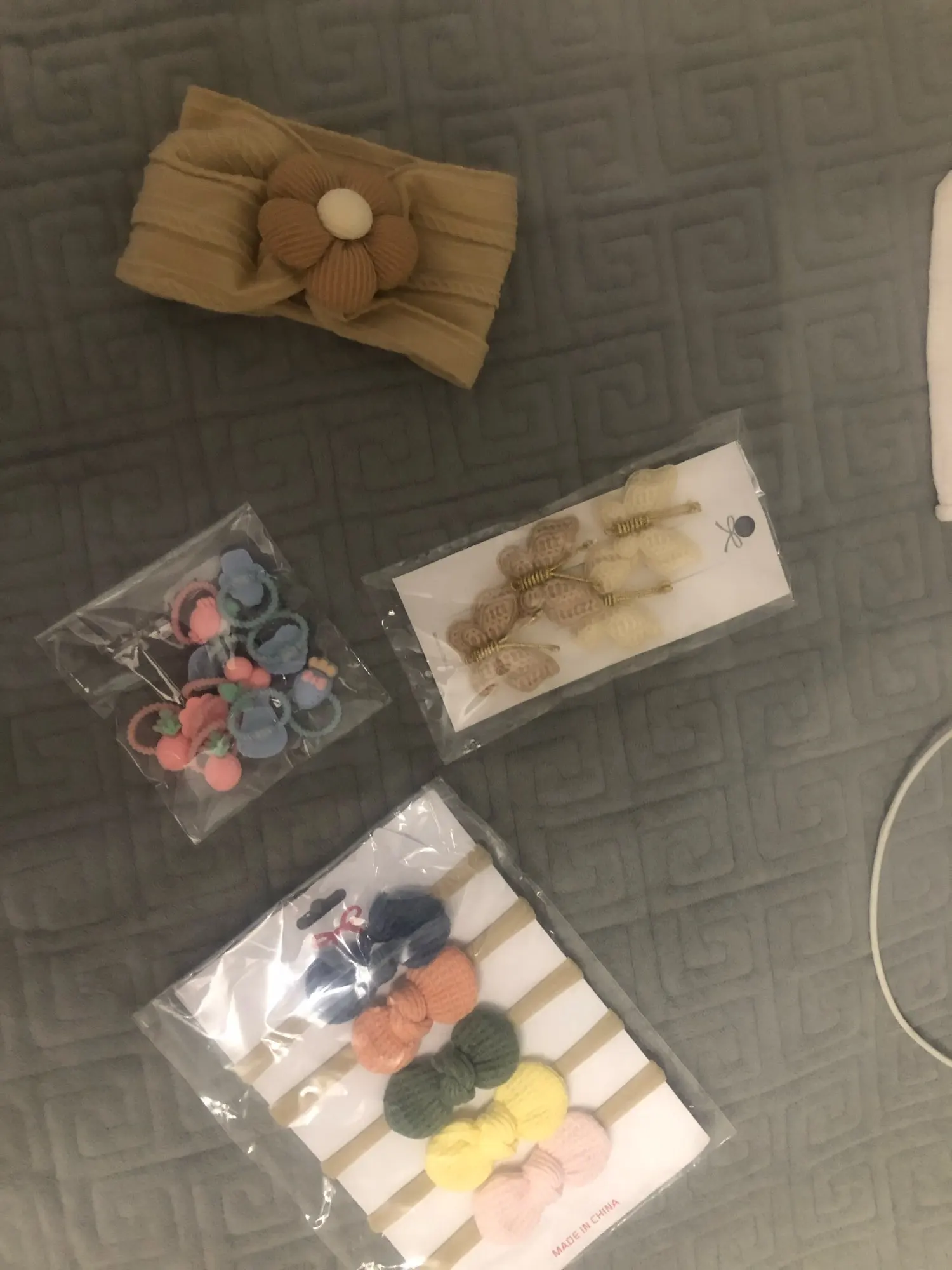 Cute Floral Nylon Baby Headband photo review