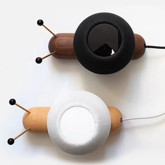 Soporte de altavoz inteligente de madera para HomePod Mini, Base de  escritorio, soporte antideslizante para Audio, accesorios para HomePod Mini  - AliExpress