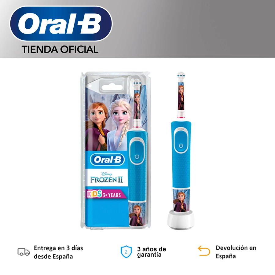 Oral B Kids Frozen 2, Cepillo de dientes niños, Cepillo Oral B Electrico, Para niños años, Temporizador, Extrasuaves, 4 Pegatinas, Cepillo dientes infantil|Cepillos de dientes eléctricos| - AliExpress