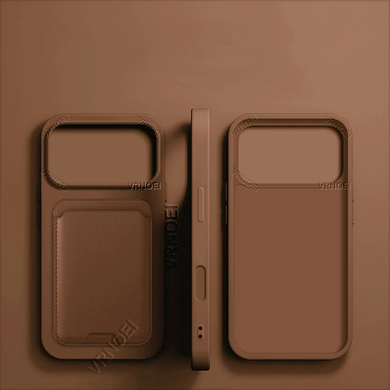 Enhanced Card Wallet Phone Case - Stylish Shockproof Back Cover with 3-in-1 Functionality