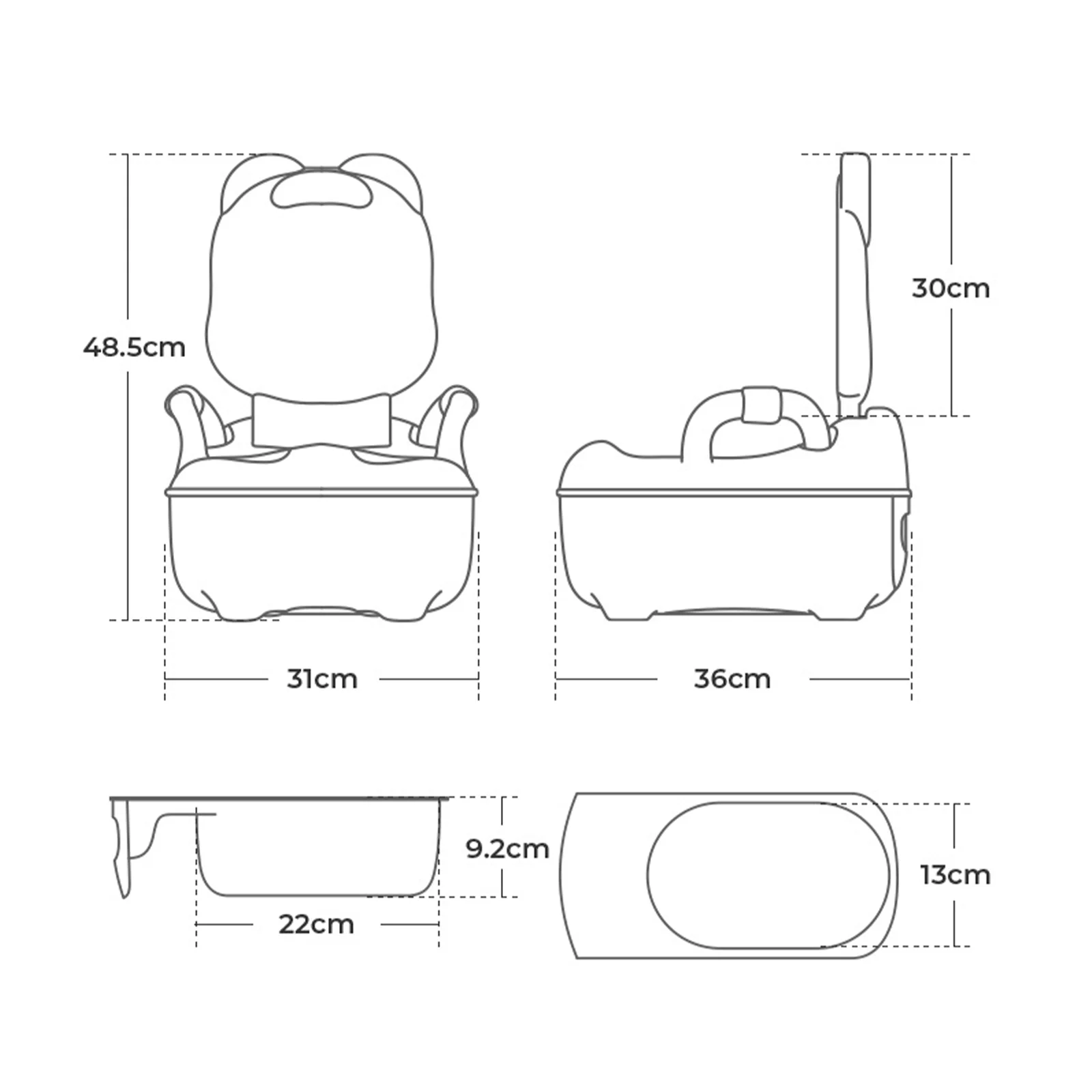 Cartoon Frosch Baby Töpfchen Wc Sitz Tragbare kinder Töpfchen Sitz Baby Junge WC Topf Baby Toilette Junge Urinal Reise topf – Detail 7