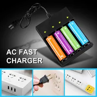 Skywolfeye 4 Bay Smart Universal Charger for 3.7V Rechargeable Li-ion Batteries Compatible 18650 26650 22650 14500 16340(CR123) - Image 4