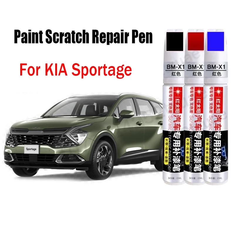 Car Paint Scratch Repair Pen for Kia Sportage Touch-Up Pen Remover Paint Care Accessories Black White Red Blue Gray