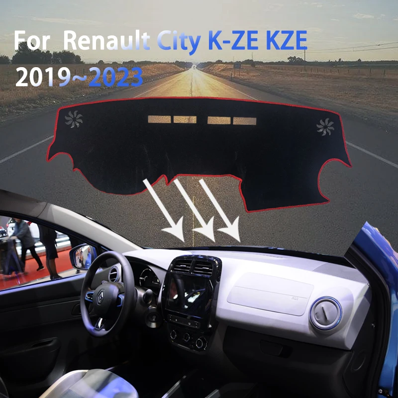 Armaturenbrett Abdeckung Matte Für Renault Stadt K-ZE KZE 2019 ~ 2023  Innenleisten Zubehör Vermeiden Licht Pad Instrument Plattform Matten -  AliExpress