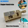 Copper bench vise Hand tool Mini vise Micro Clamping vise Brass Material Watch Micro and Micro Parts Clamping Mechanical Model 1