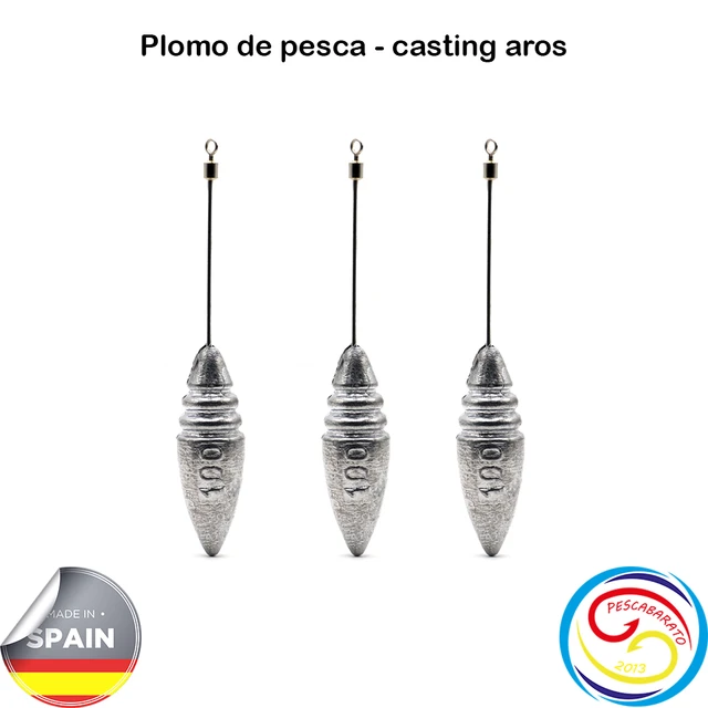 Special lead for surf castin. Model: R2. Measurements: 100g, 113g, 120g,  130g. With stainless steel rod.