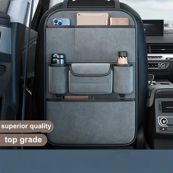 Organizer Premium per Sedile Auto, Accessori da Viaggio, Protezione Sedile, Tappetini Antigraffio, Protezione Sedile Posteriore e Portabicchieri