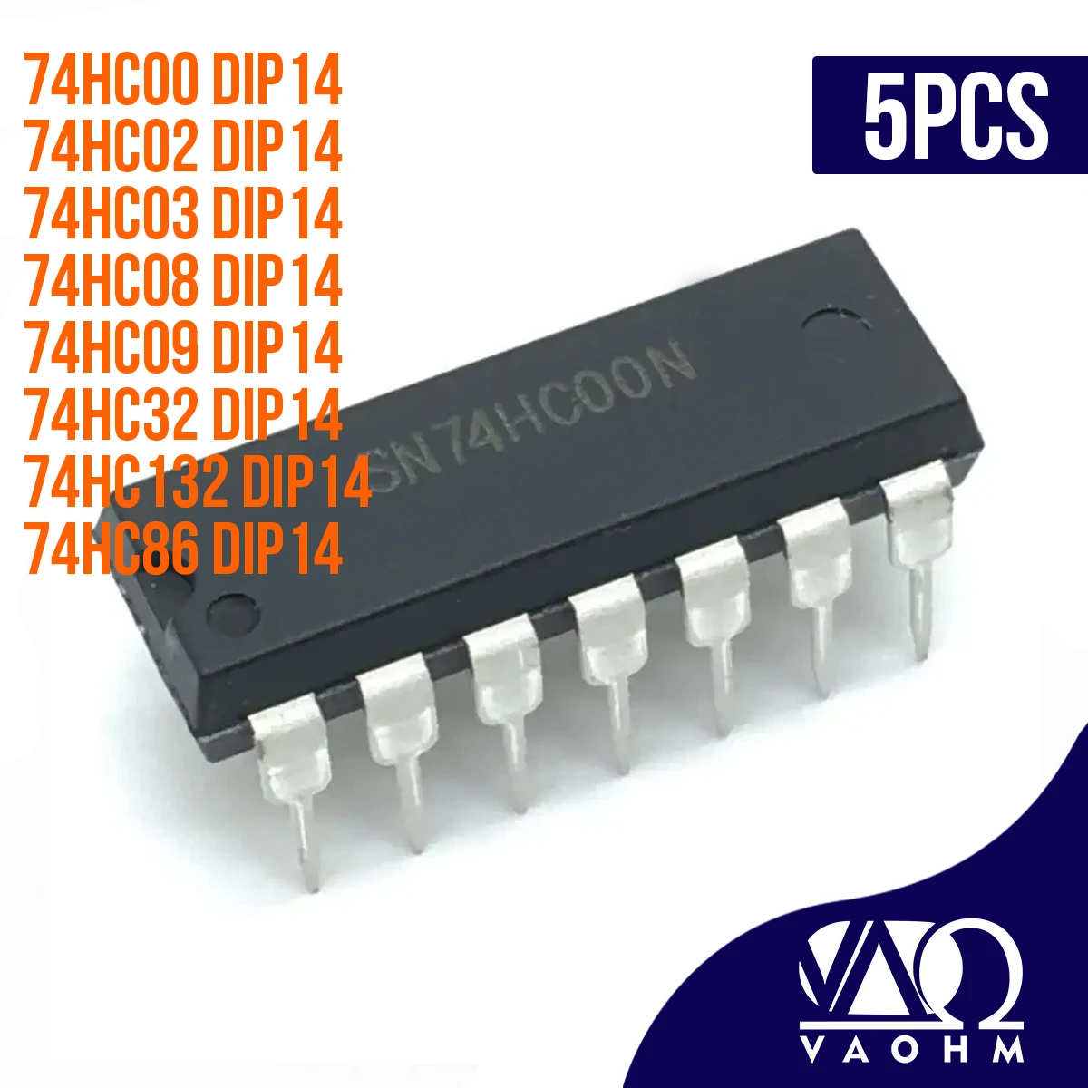 5PCS-Quad-2-Input-Logic-Gates-74HC00-74HC02-74HC03-74HC08-74HC09-74HC32 ...