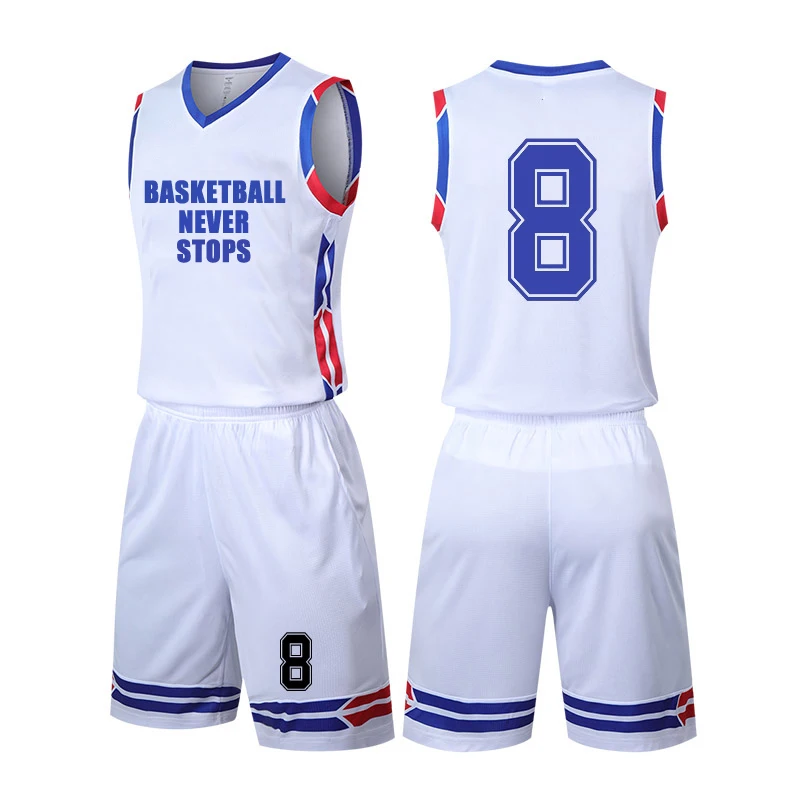 Basketball Sets Jersey Sublimation blanks blank basketball jerseys uniform design DIY Basketball shirts