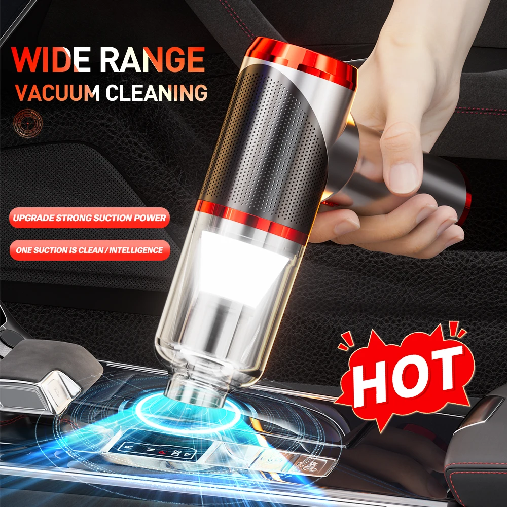 SZUK 178000Pa Car Vacuum Cleaner Wireless Handheld Cleaner Mini Cleaning Machine Strong Powerful Portable Vacuum Cleaner Car 5