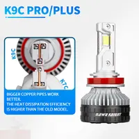 DAWNKNIGHT K9C Pro H7 H4 H11 Led Lamp Bigger Copper Tube Led Lights H1 HB3 9005 HB4 9006 12V For Car Led Headlight Bulb - Image 5