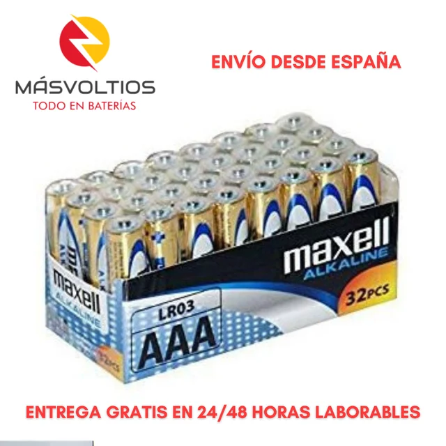 4 Piles AAA LR03 Alcaline 1.5V MAXELL