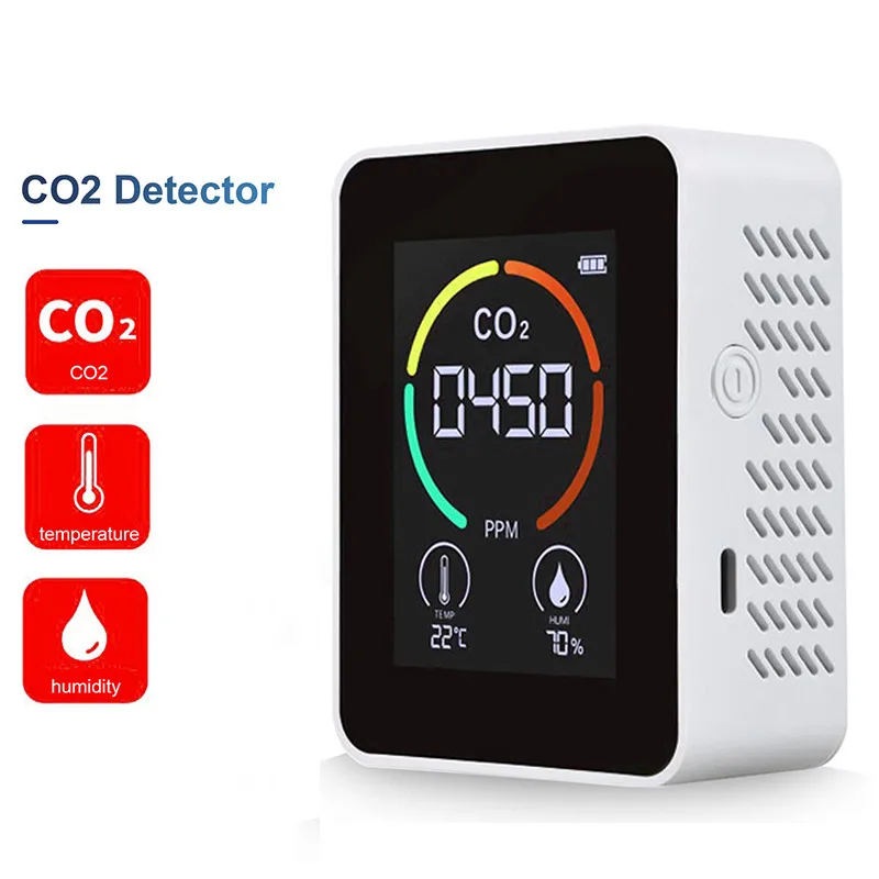 Xiaomi Co2 Indoor Meter Digital Air Detector Intelligent Air Quality ...