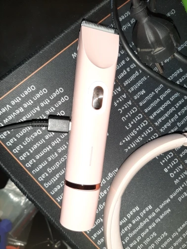 1Pc 2 In 1 Bikini Trimmer For Women Dual Head Cordless Body Shaver IPX7 Waterproof Rechargeable Pubic Hair Razor Wet And Dry Use For Bikini Underarm Leg Arm Body Face