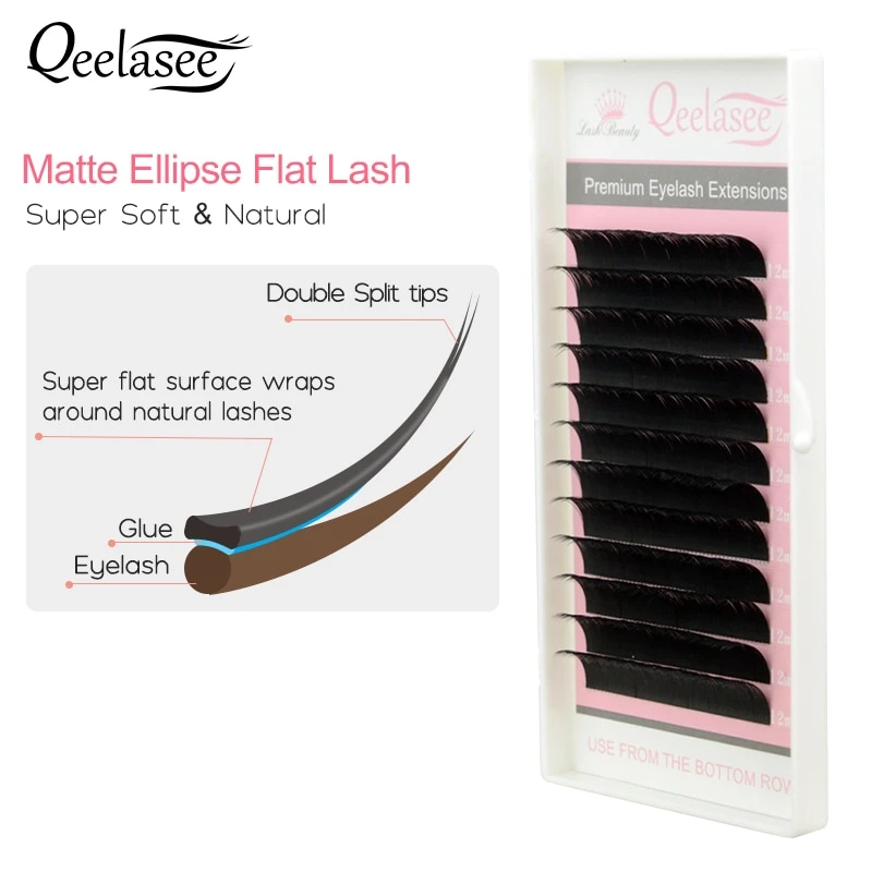 New Matte Flat Eyelash Extensions Wholesale Individual Mink Softer