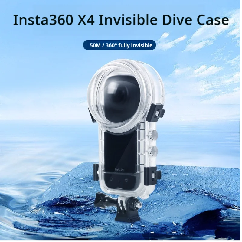 

Невидимый чехол Insta360 X4 для камеры для дайвинга, водонепроницаемый защитный чехол для дайвинга до 50 м, подводный корпус, аксессуары, защита от царапин