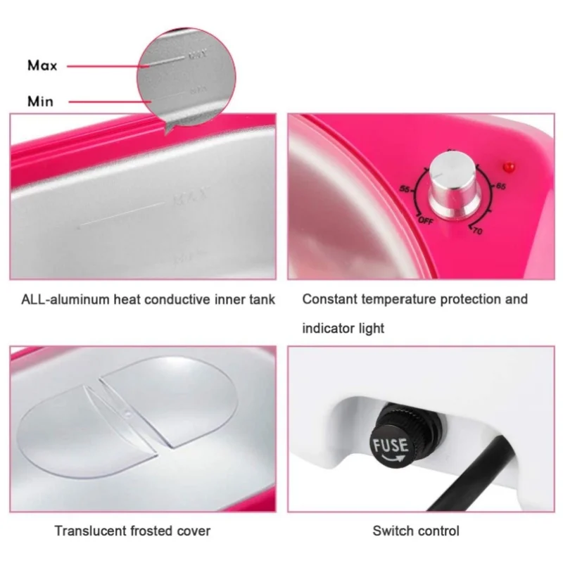 Wax Heater Epilator Paraffin Wax Melter Temperature Control Moisturize Relieve Chapped Skin