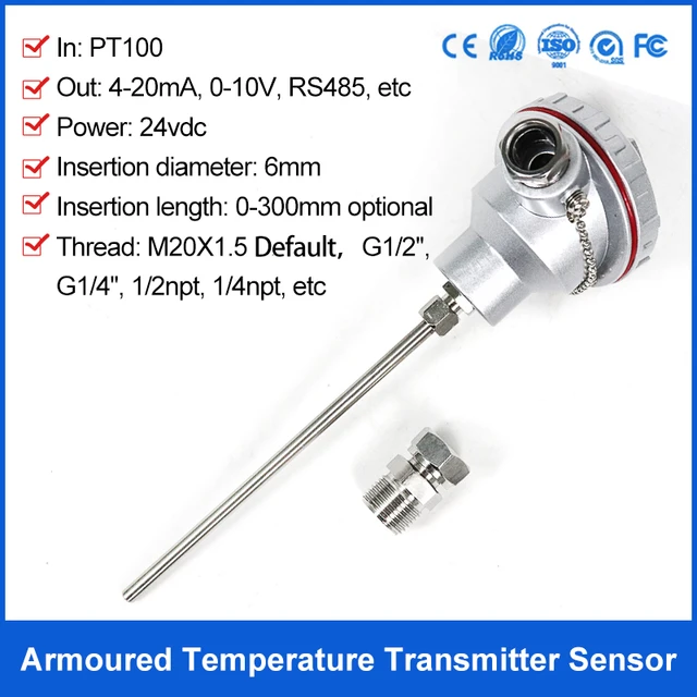 Industrial Temperature Sensors & Probes - ISO Certified