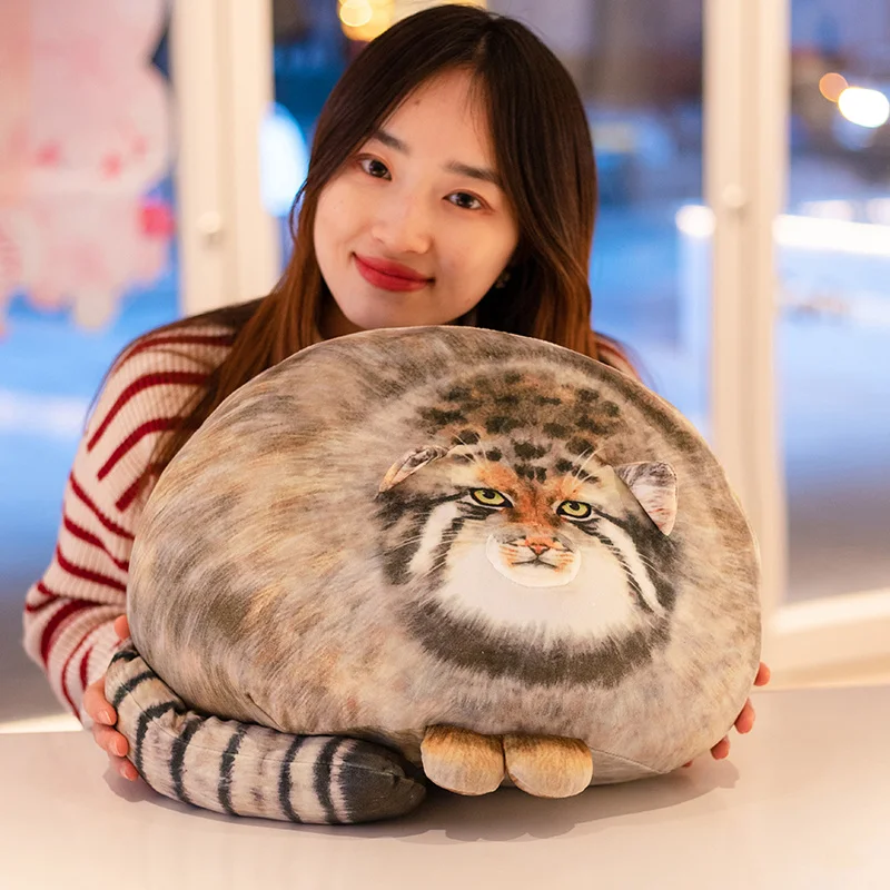 Adorable Pallas Cat Plush Body Pillow - Perfect for Kawaii Throw Pillows for Pets Lovers 2