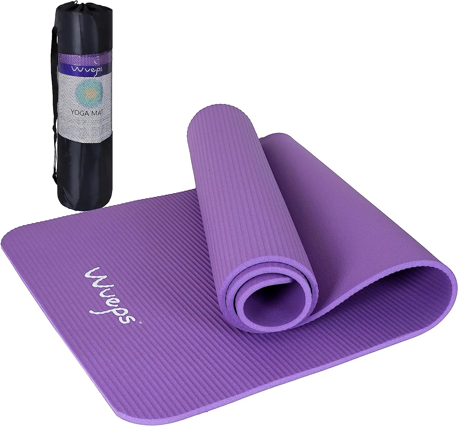 Wueps Gym Mat, Yoga Mat, with Shoulder Strap and Carry Bag, Great for Home  Sports, Yoga Mat, Non Slip Yoga Mat (Purple & Pink) : : Sports  & Outdoors