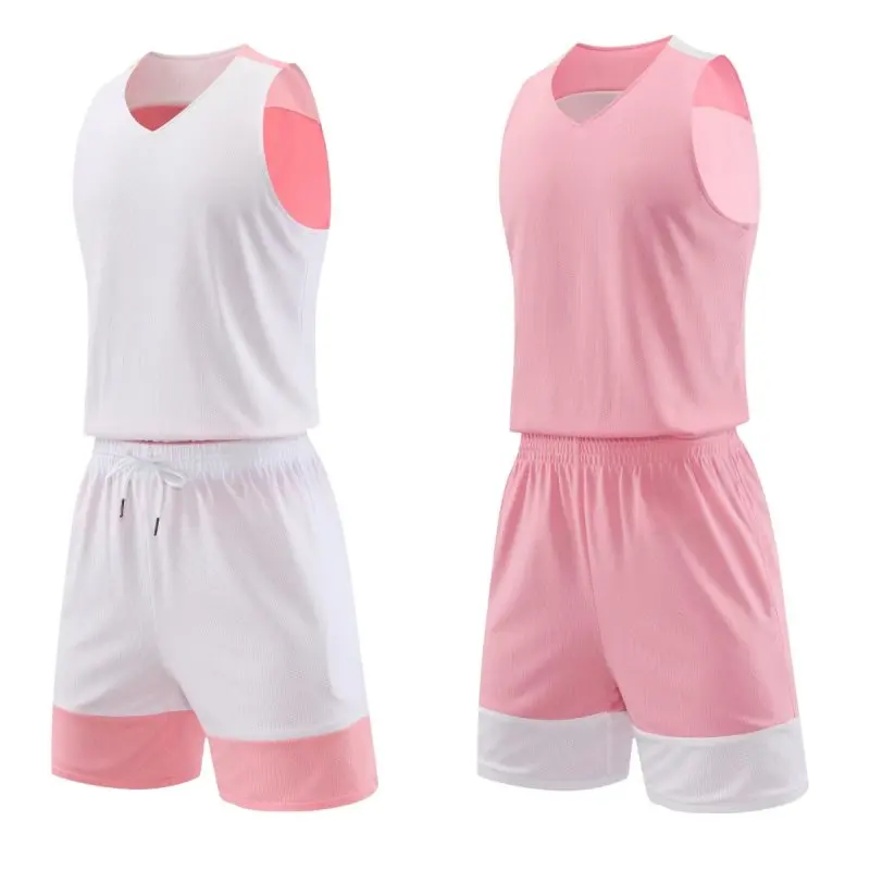 thumbnail image 1 of Conjuntos de camisetas de baloncesto reversibles de gran tamaño para hombres Chaleco deportivo de doble cara Agregue cualquier nombre de equipo Número Camiseta infantil personalizada, 1 of 5