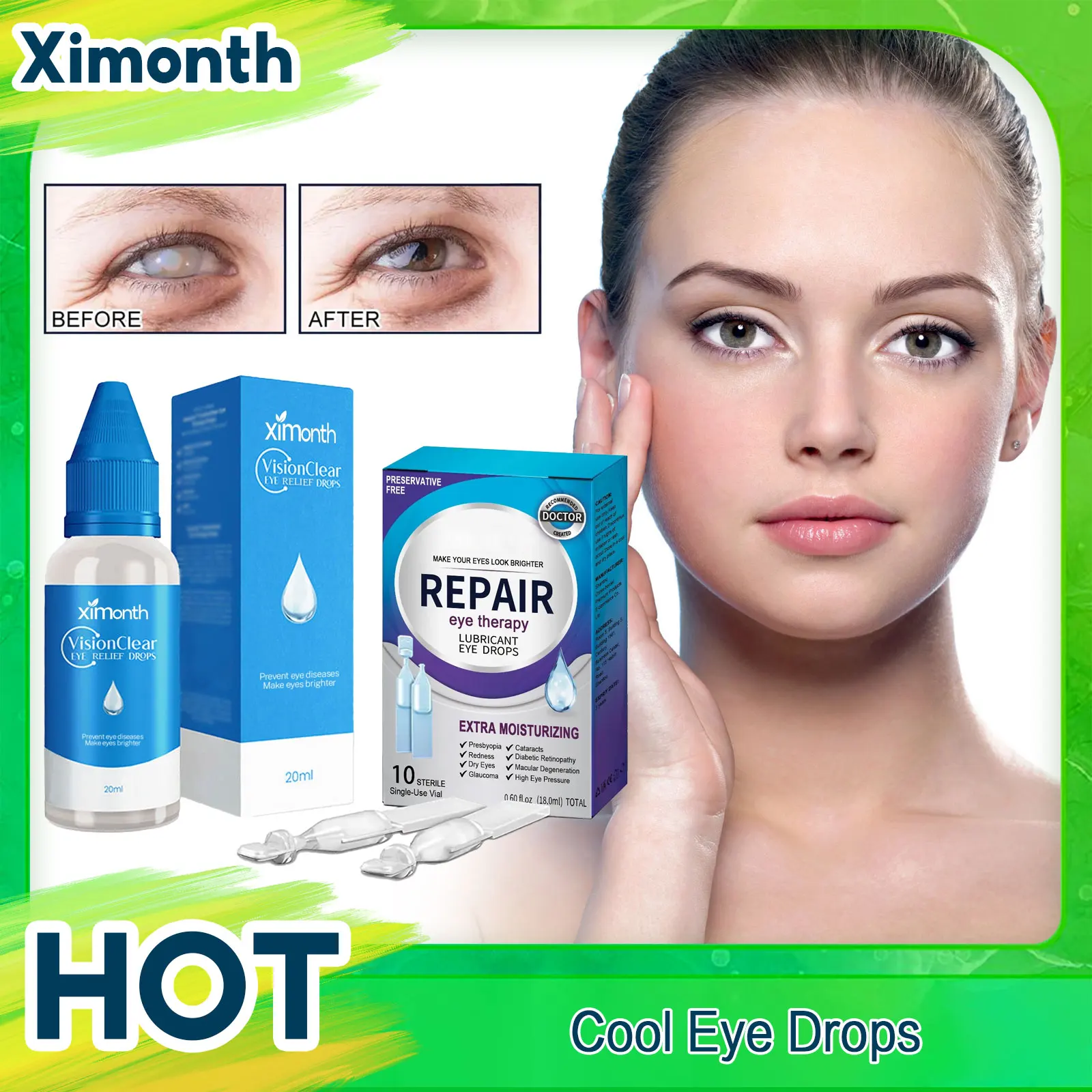 

Lubricant Eye Drops Relax Recover Eyesight Antibacterial Anti Itchy Relieve Eyes Fatigue Care Liquid Dryness Soothing Eye Drop