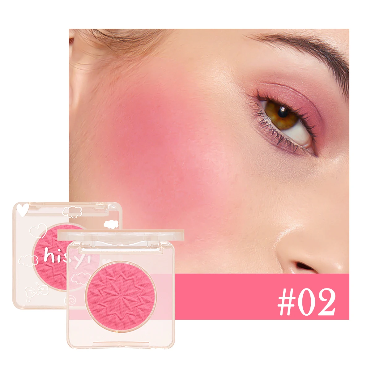 Rose Pink Matte Blush — Radiant Glow, Easy Blend, Long-Lasting Waterproof Formula
