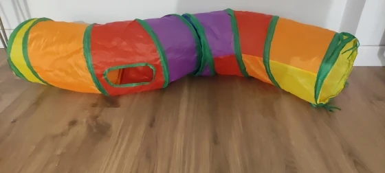 Cat Tunnel Tube Foldable Cat Toys Kitty Training Interactive Fun Toy Tunnel Bored for Puppy Kitten Pet Supplies Cat Accessories photo review