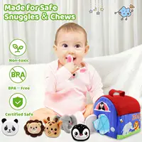 Montessori cloths Toys Magic Cotton Animal Tissue Box Kids Finger Exercise Cloth Busy Box Toys Baby Educational Activity Sensory 4