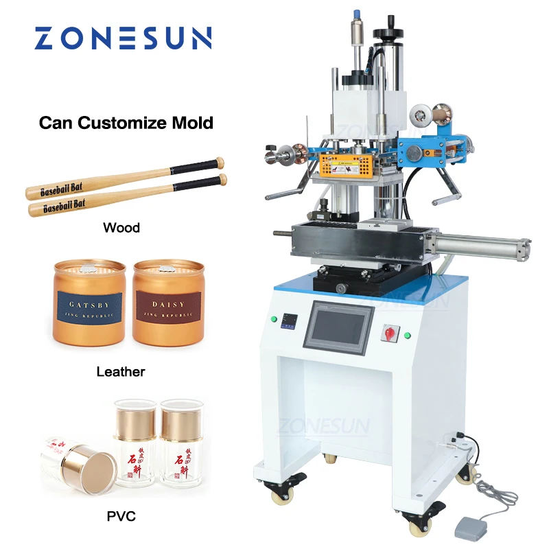 Zonesun Zy819r Press Simulator Customized Round Or Bottle Cap Hot Foil
