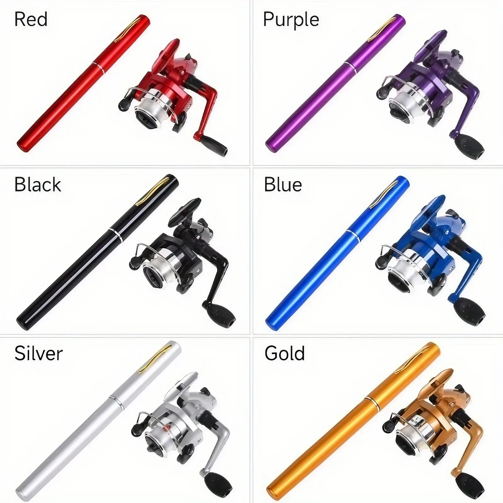 Mini Pen-Style Portable Fishing Rod & Reel Set 5