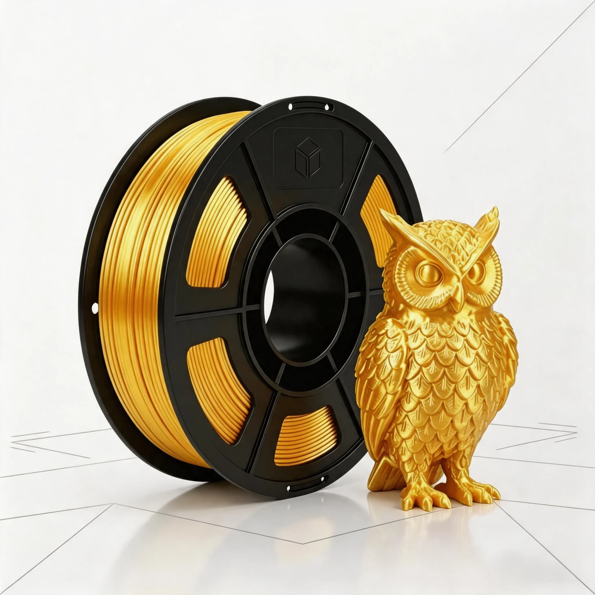 실크 골드, 블루, 레드, 화이트, 실버, 그린, 블랙 PLA 필라멘트 1.75mm ..