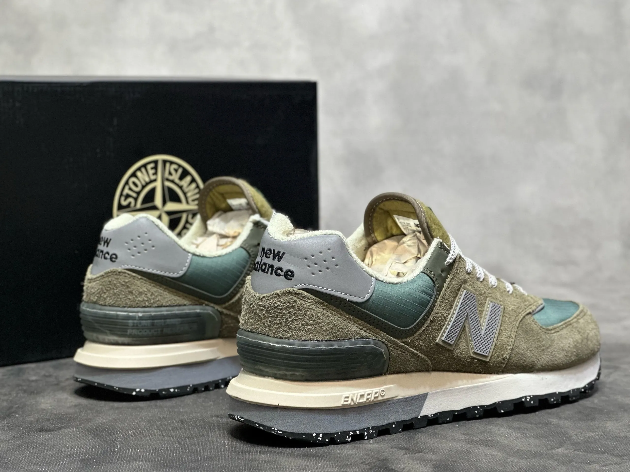 Masculine New Balance 574 Stone Island Crossings Men ' s Ceda