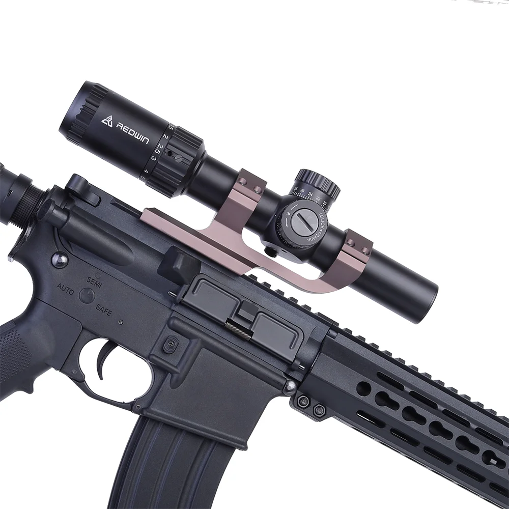 Red Win 30mm High Profile One Piece 0 MOA Mount Rings Fit