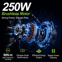 Vélo de montagne électrique Varstrom 27,5 pouces, batterie amovible 36V 15Ah, moteur arrière 250W, vélo électrique adulte eMTB, freins à disque hydrauliques, nouvelle version 2026 4