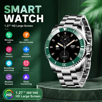 Smartwatch LIGE 2026 con Schermo HD da 1,27", Impermeabile, 100+ Modalità Sportive, Fitness Tracker, Assistente Vocale, Chiamate Wireless