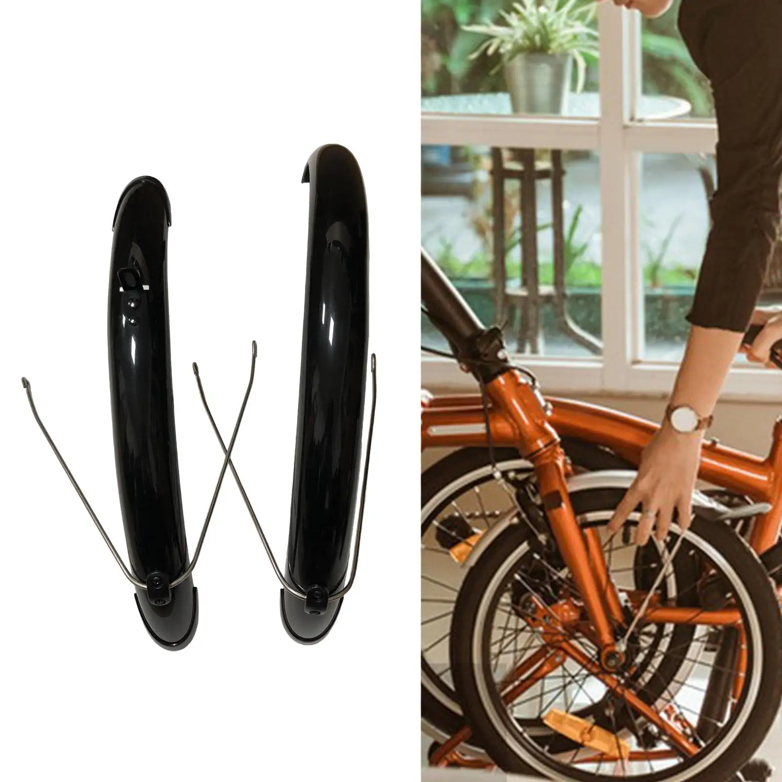 Bicycle Fender Folding Bike 20 inch Wheel Protection Mudflaps Bicycle Front Rear Mudguards Replacement