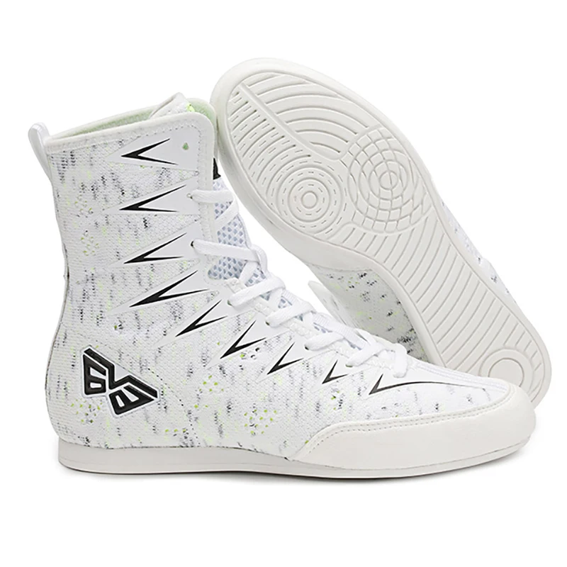 Child Small Size 32 34 High Cut Boxing Wrestling Shoes Breathable Combat Sneakers Martial Arts Taekwondo Lace Up Boots