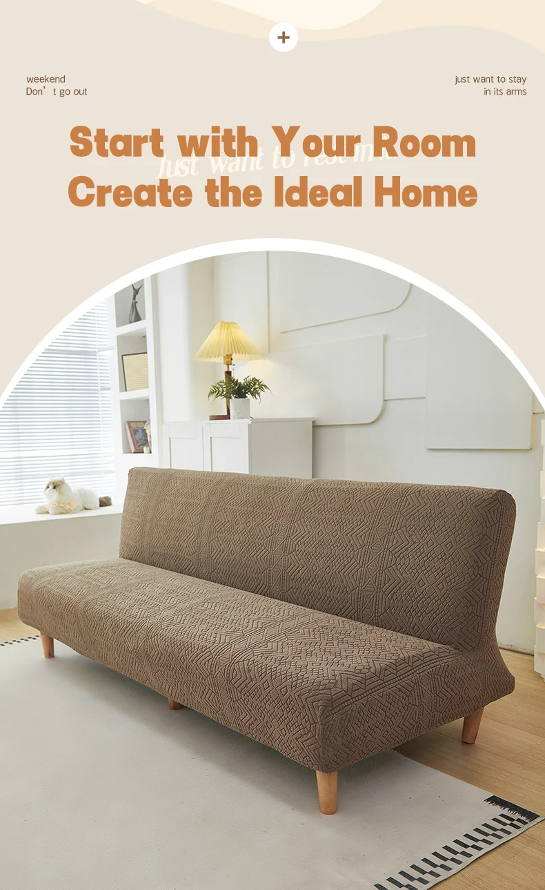Jacquard Sofa Bed Cover Image 7