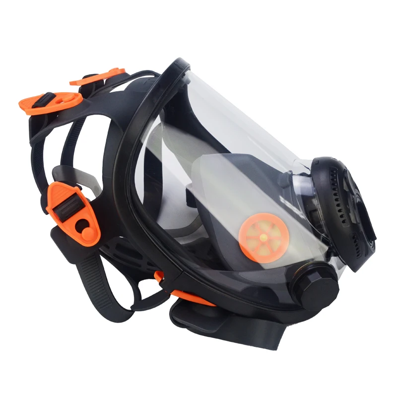 XYEHS Full Face Gas Dust Mask Respirator Mask Only Anti-Fog Polycarbonate Visor Facepiece Protector Super Wide Clear Vision