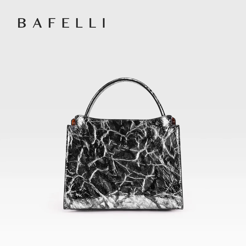 حقيبة يد جلد طبيعي بحزام